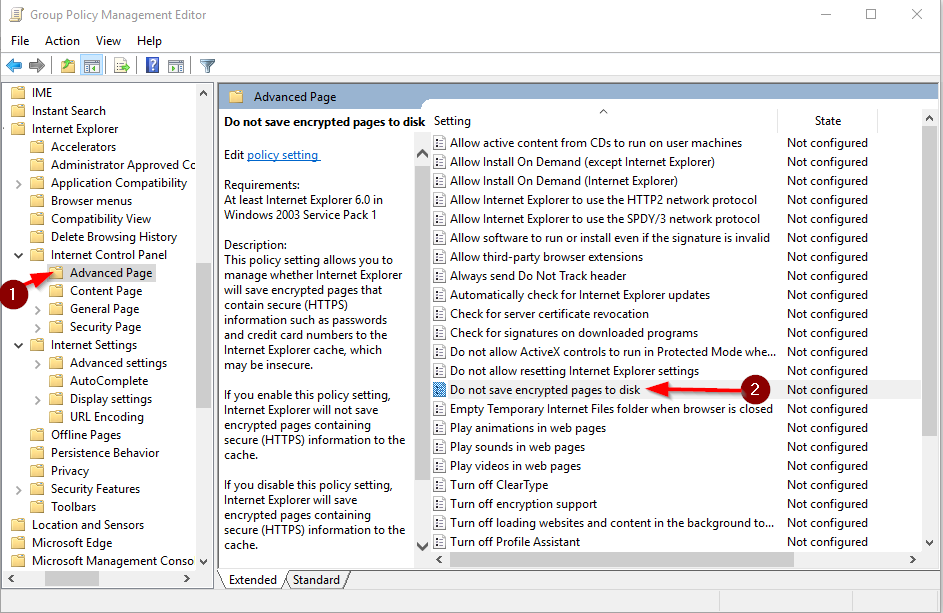 Group Policy Management Editor